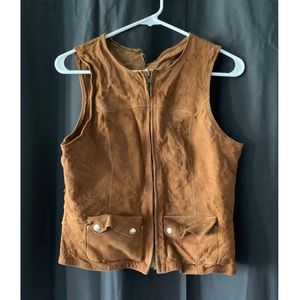 Genuine Suede Leather Vest